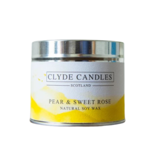 Clyde Luxury Soy Candle - Pear & Sweet Pea Fragrance
